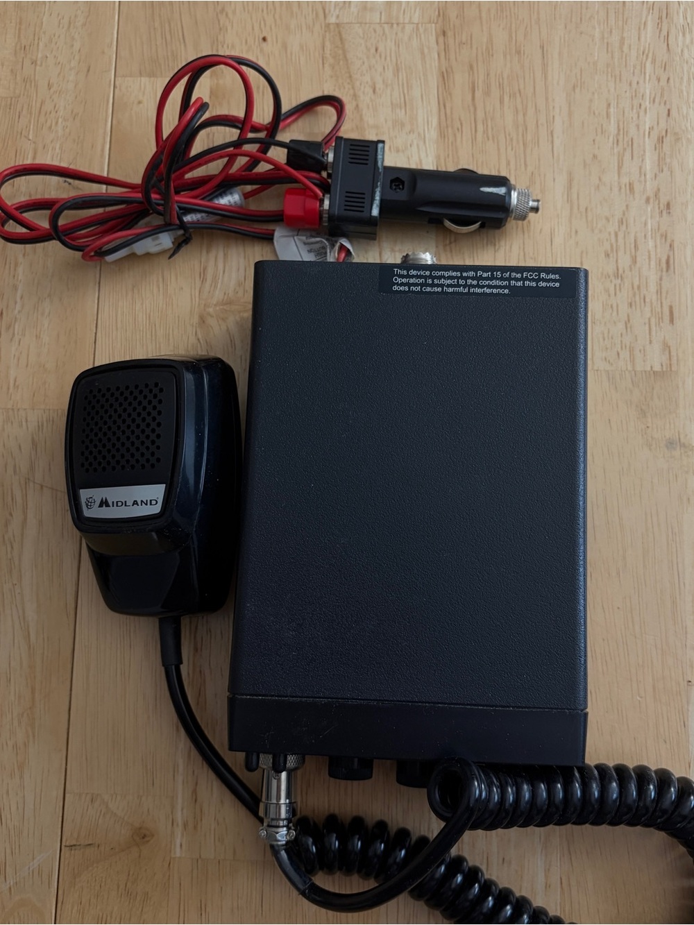 Midland 1001Z - Black Mobile CB Radio with Microphone
